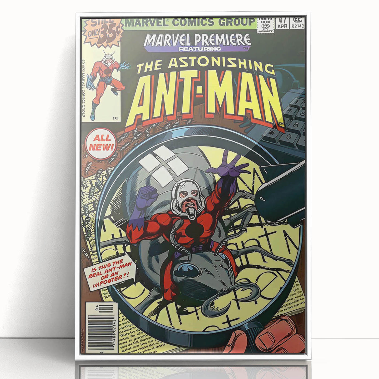 Vintage Comics Wall Art – Ant-Man Retro Superhero Poster