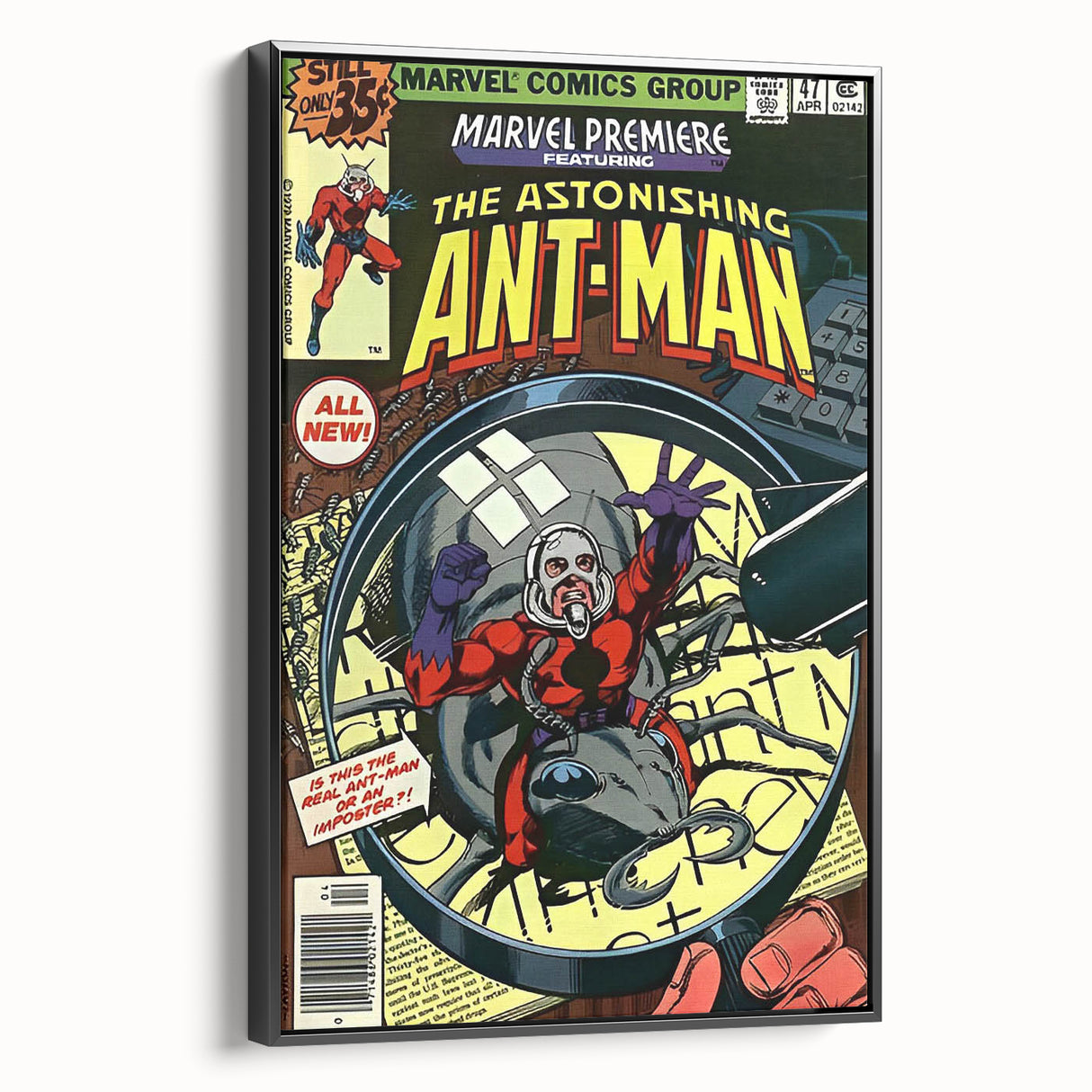 Vintage Comics Wall Art – Ant-Man Retro Superhero Poster