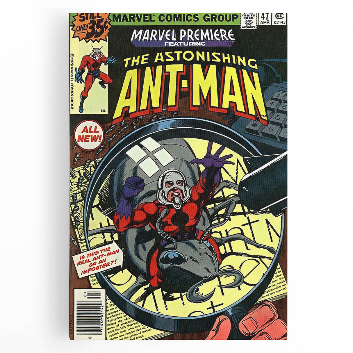 Vintage Comics Wall Art – Ant-Man Retro Superhero Poster