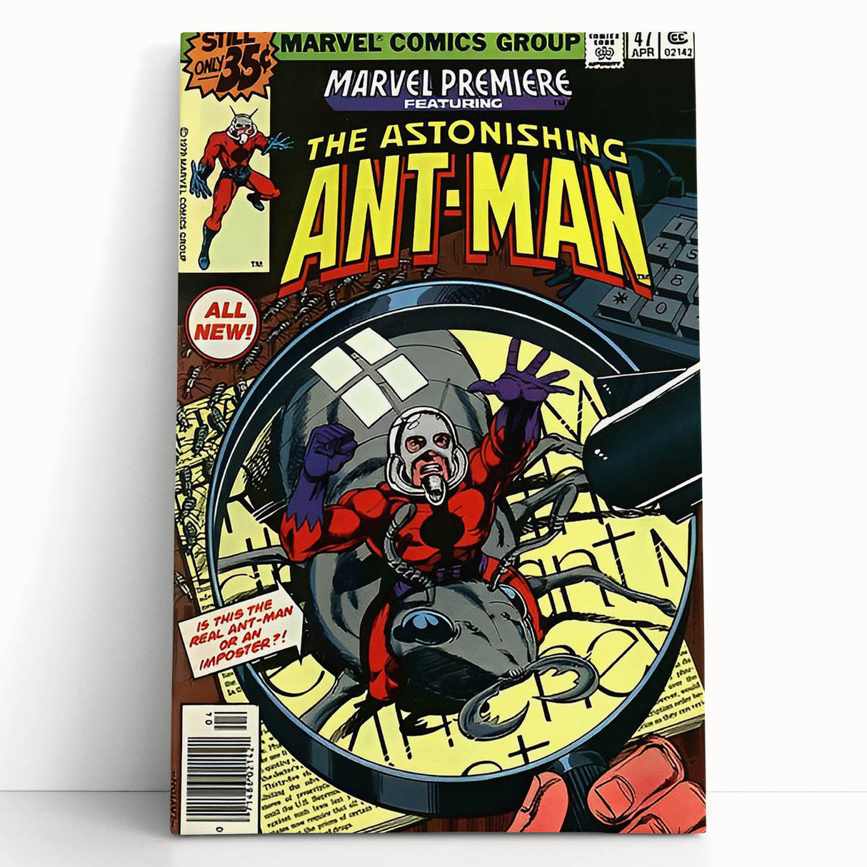 Vintage Comics Wall Art – Ant-Man Retro Superhero Poster