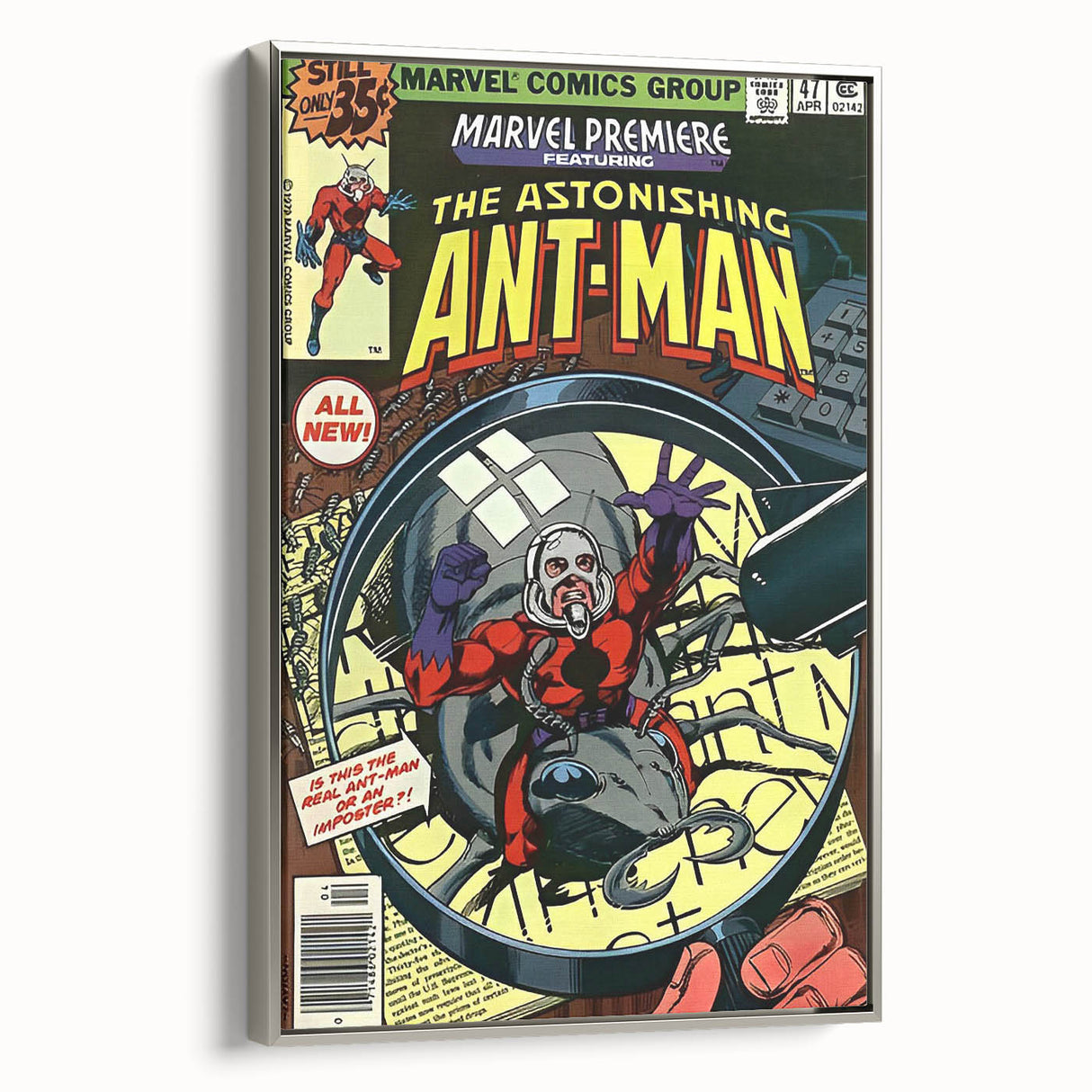 Vintage Comics Wall Art – Ant-Man Retro Superhero Poster