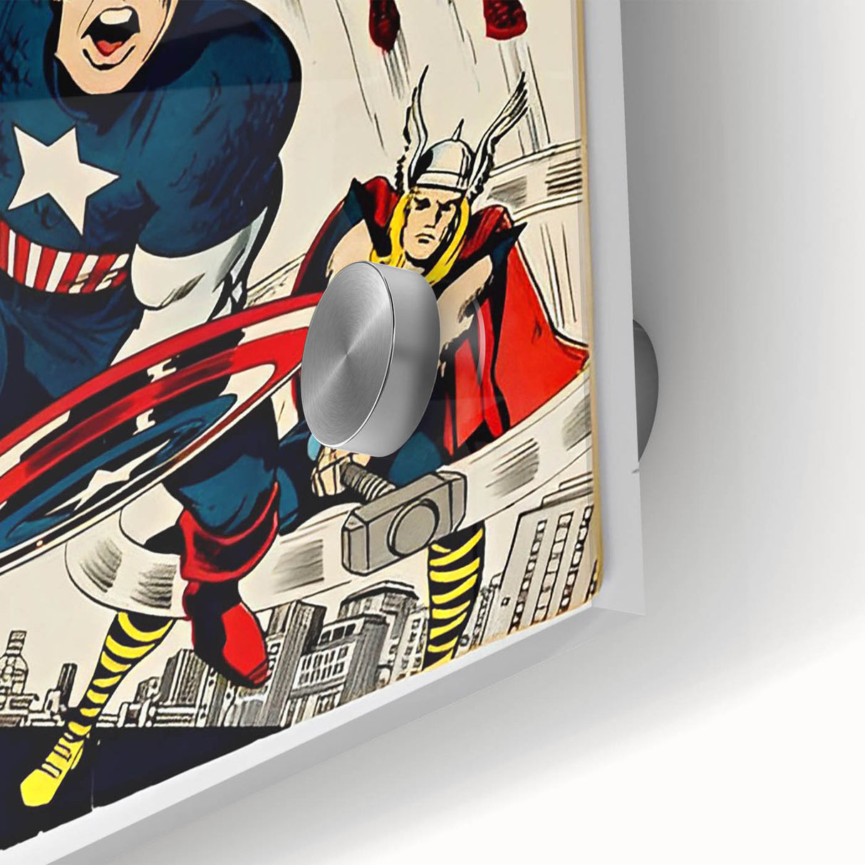 Vintage Comics Wall Art – The Avengers Retro Superhero Poster