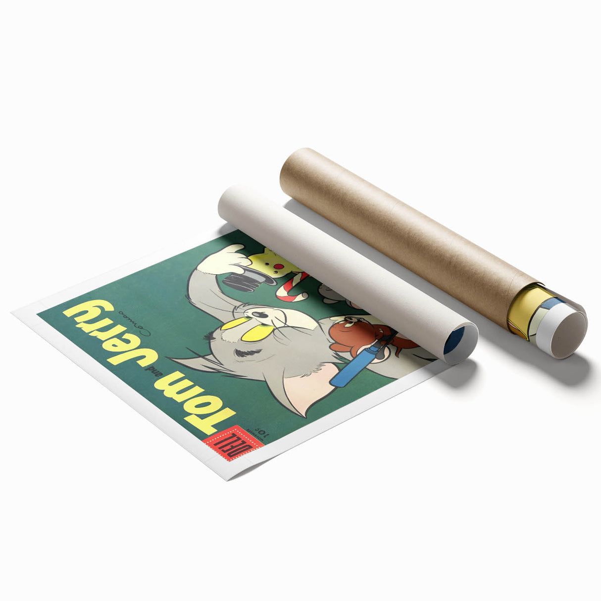 Vintage Comics Wall Art – Tom and Jerry Ice Cream Retro Poster