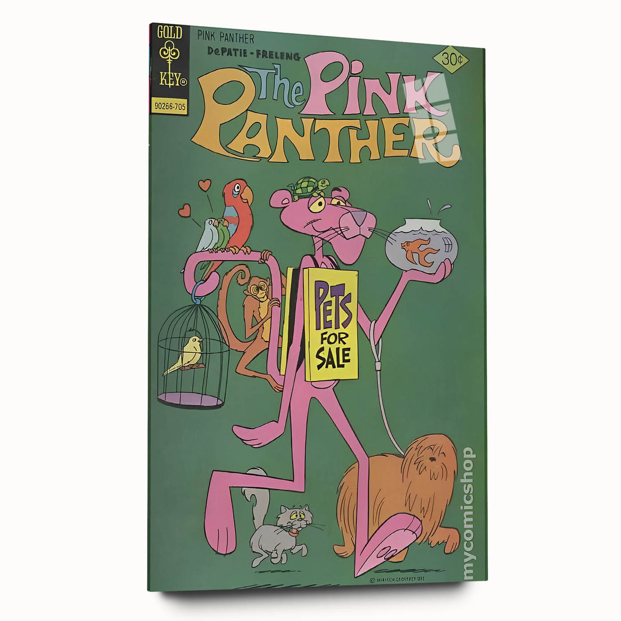 Vintage Comics Wall Art – The Pink Panther Retro Cartoon Poster