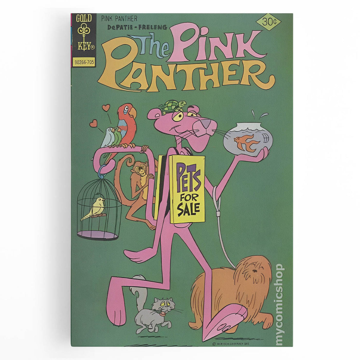 Vintage Comics Wall Art – The Pink Panther Retro Cartoon Poster