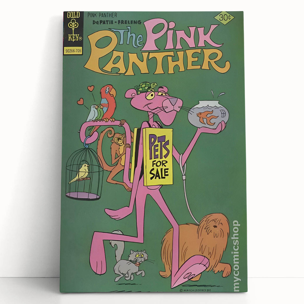 Vintage Comics Wall Art – The Pink Panther Retro Cartoon Poster