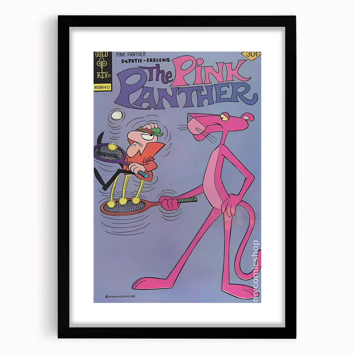 Vintage Comics Wall Art – The Pink Panther Classic Cartoon Print
