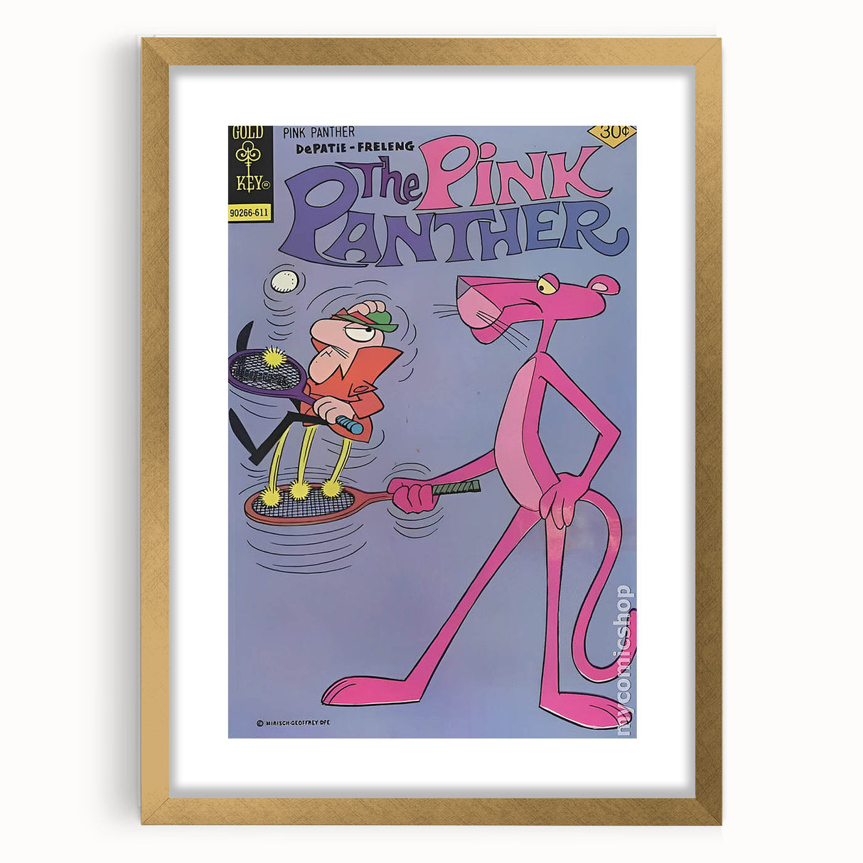 Vintage Comics Wall Art – The Pink Panther Classic Cartoon Print