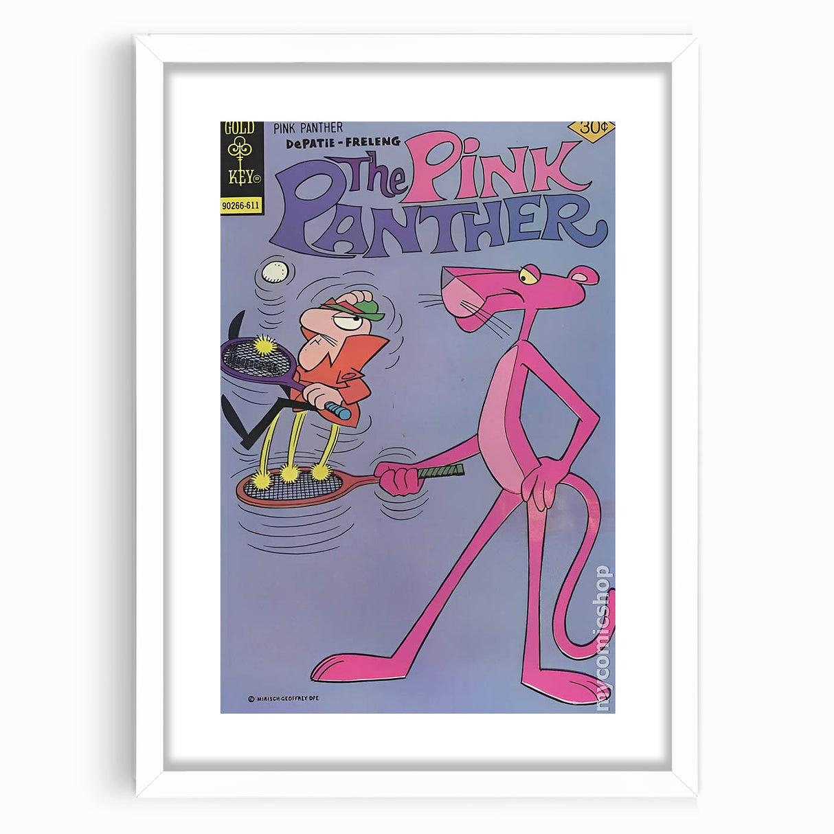 Vintage Comics Wall Art – The Pink Panther Classic Cartoon Print