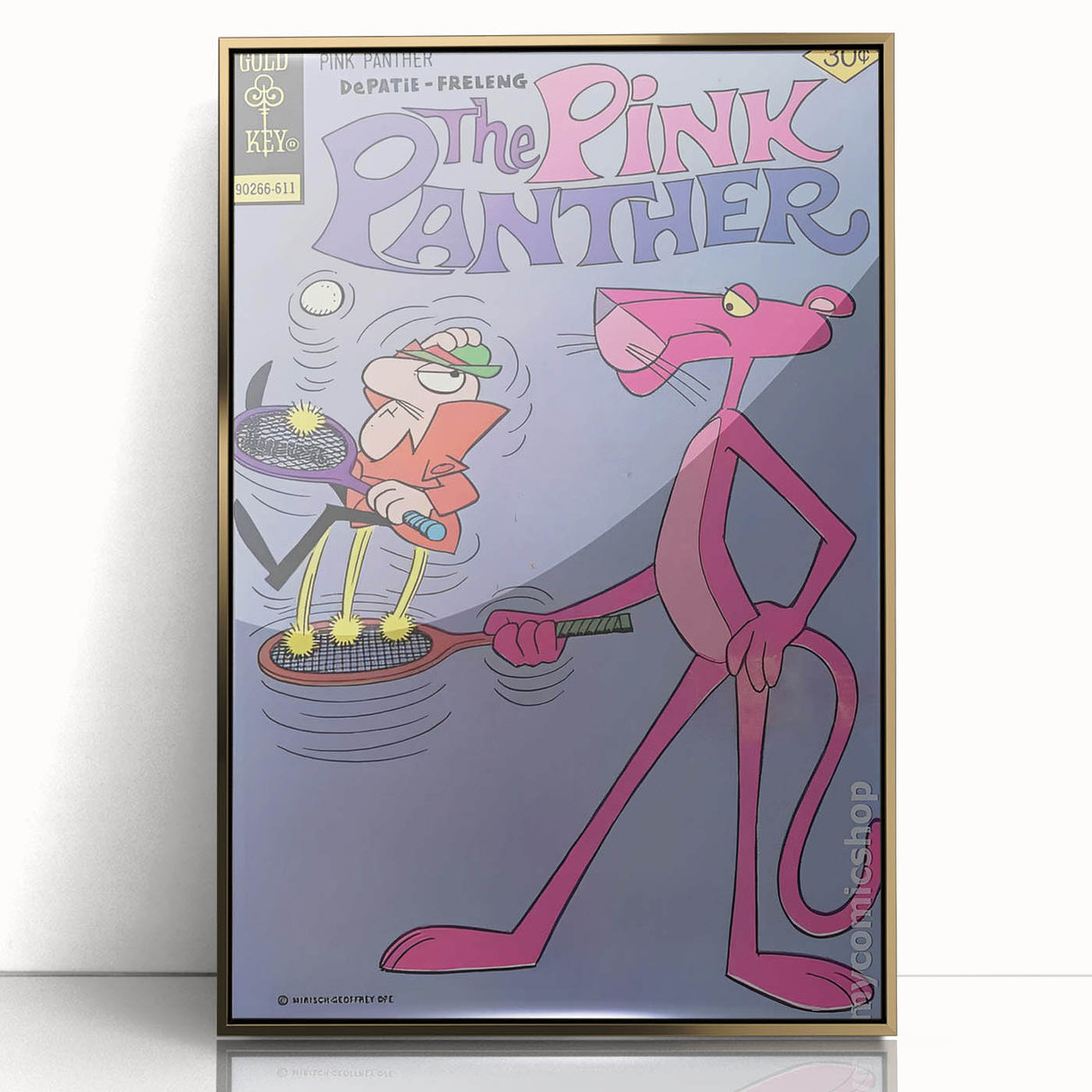 Vintage Comics Wall Art – The Pink Panther Classic Cartoon Print
