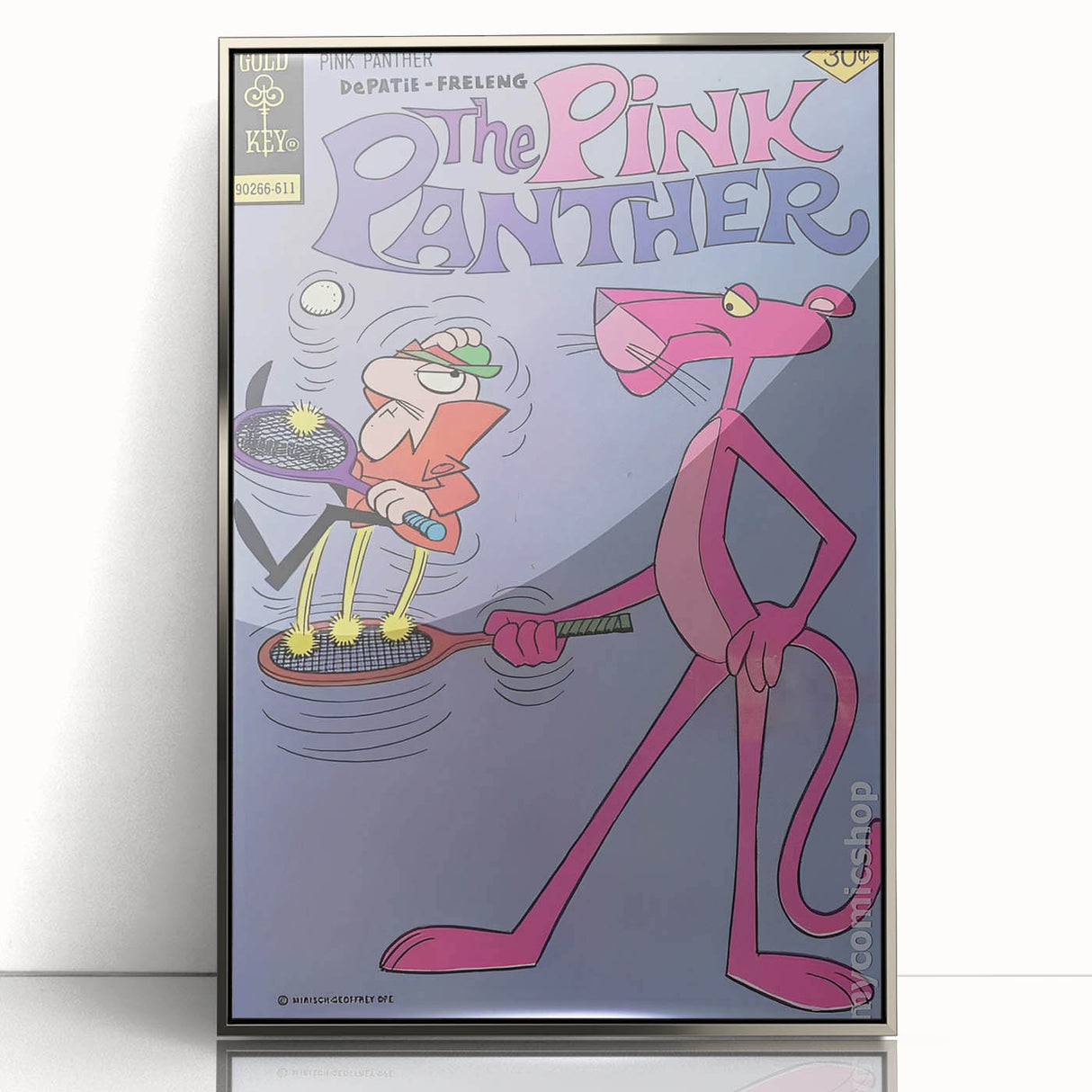 Vintage Comics Wall Art – The Pink Panther Classic Cartoon Print