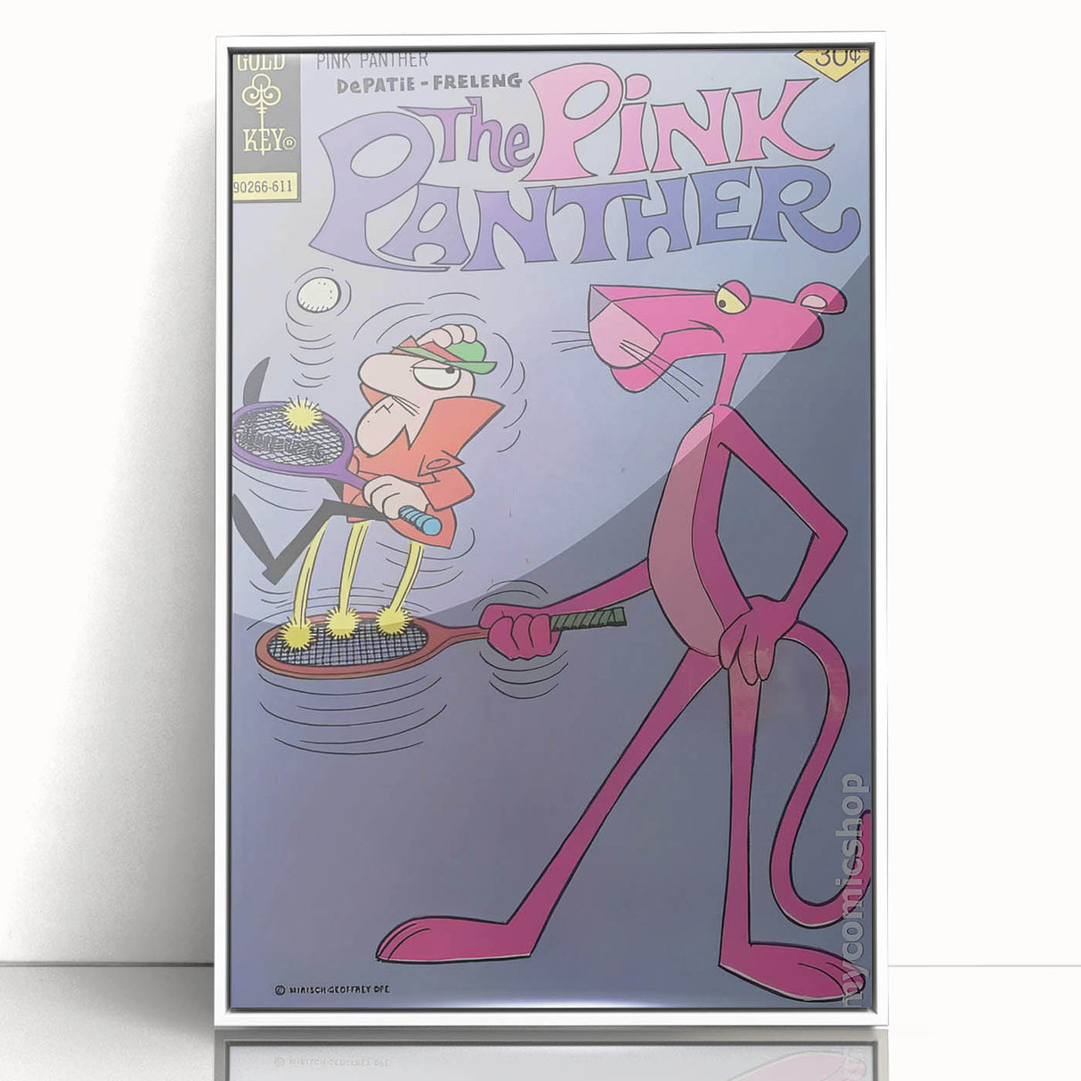 Vintage Comics Wall Art – The Pink Panther Classic Cartoon Print