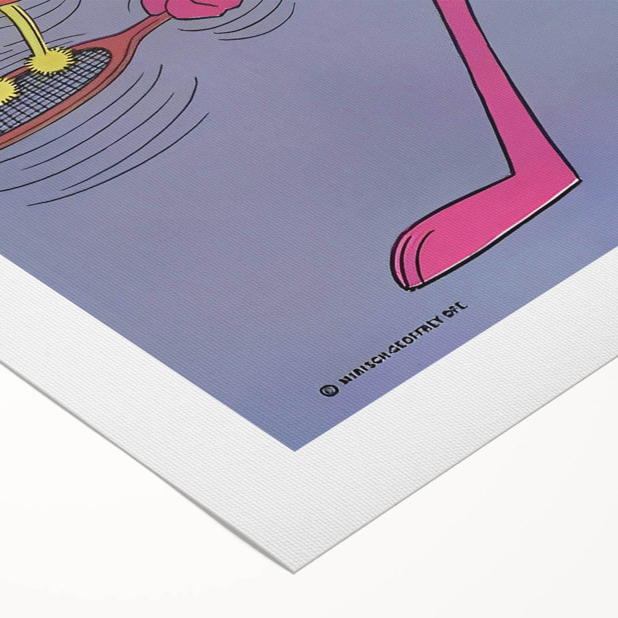 Vintage Comics Wall Art – The Pink Panther Classic Cartoon Print