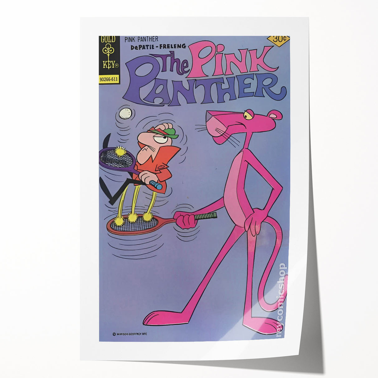 Vintage Comics Wall Art – The Pink Panther Classic Cartoon Print