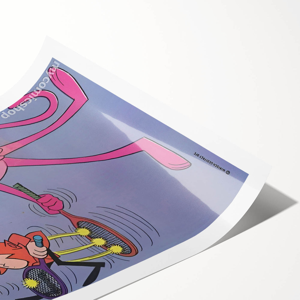 Vintage Comics Wall Art – The Pink Panther Classic Cartoon Print