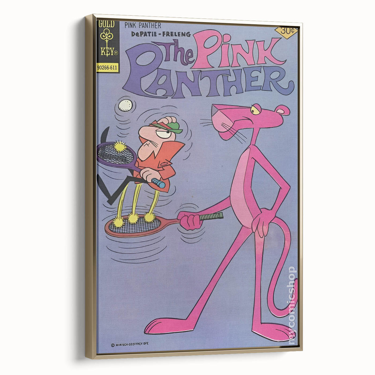 Vintage Comics Wall Art – The Pink Panther Classic Cartoon Print