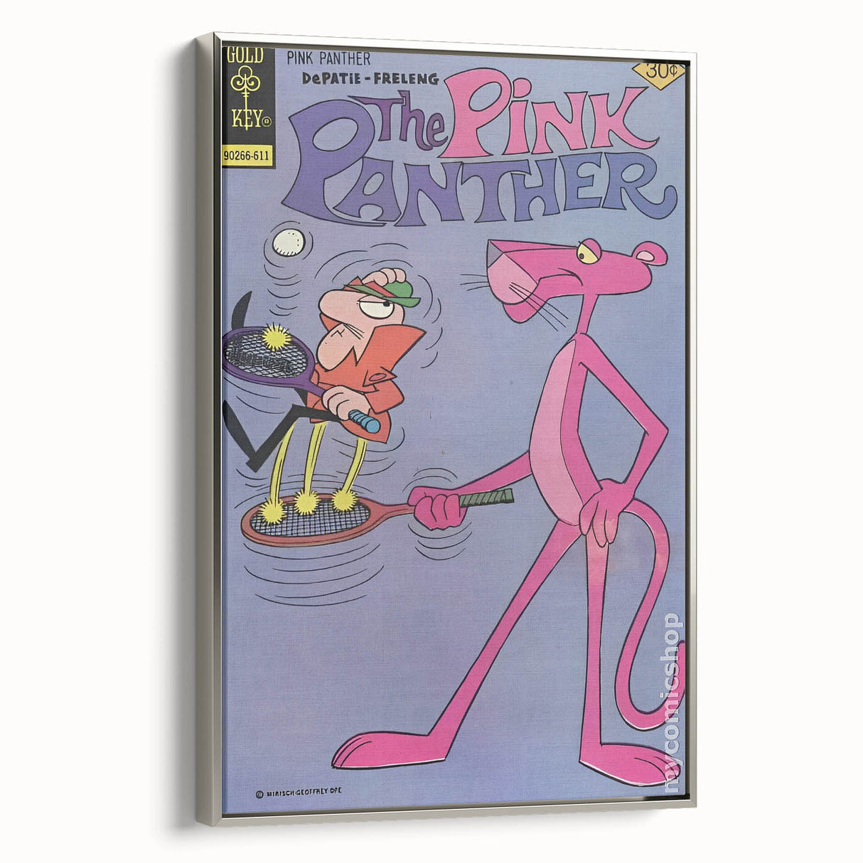 Vintage Comics Wall Art – The Pink Panther Classic Cartoon Print