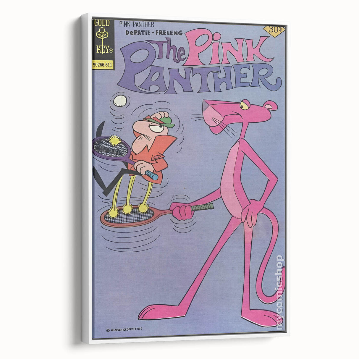 Vintage Comics Wall Art – The Pink Panther Classic Cartoon Print