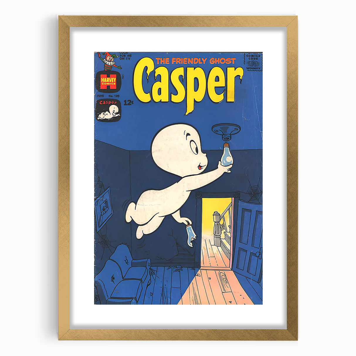 Vintage Comics Wall Art – Casper the Friendly Ghost Retro Print