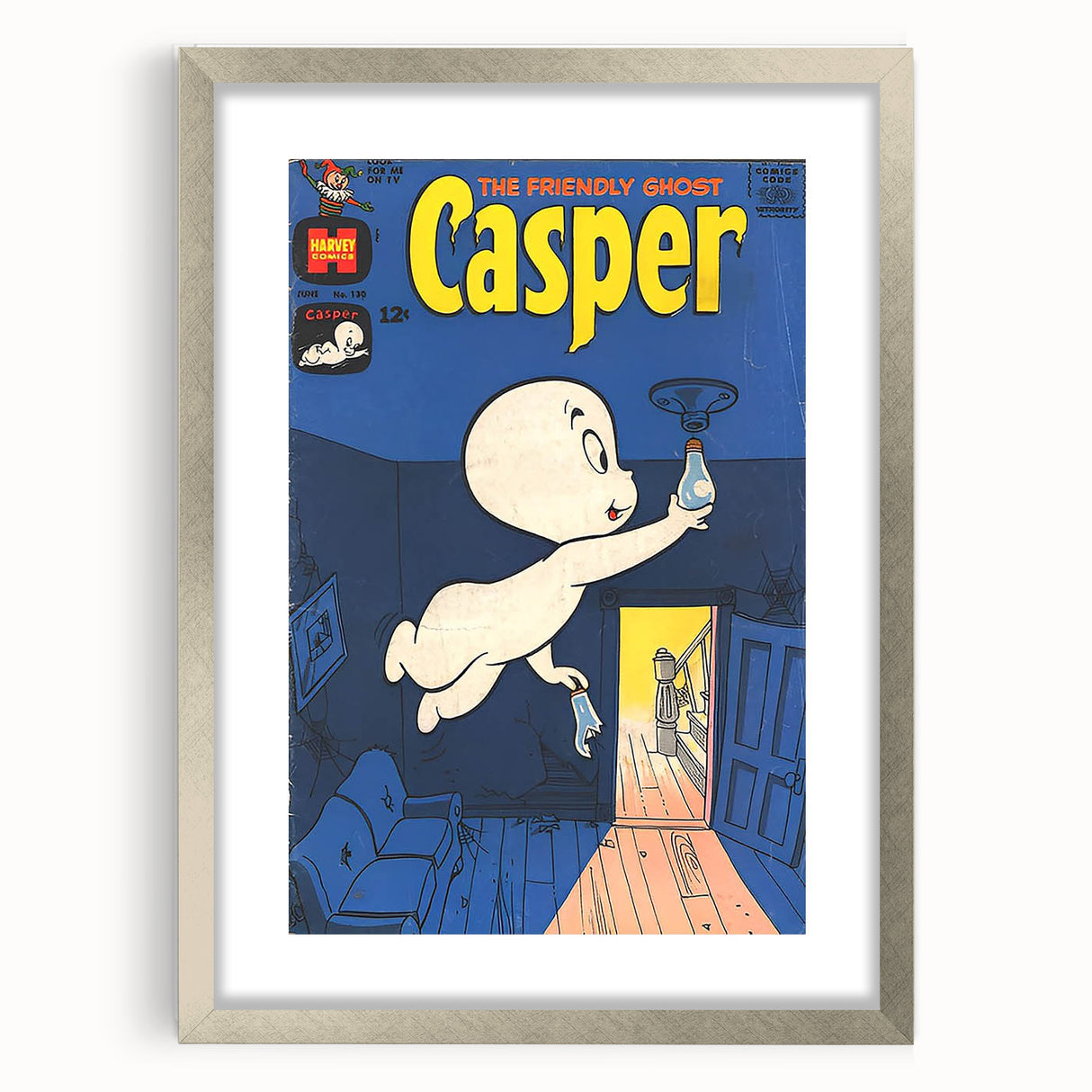 Vintage Comics Wall Art – Casper the Friendly Ghost Retro Print