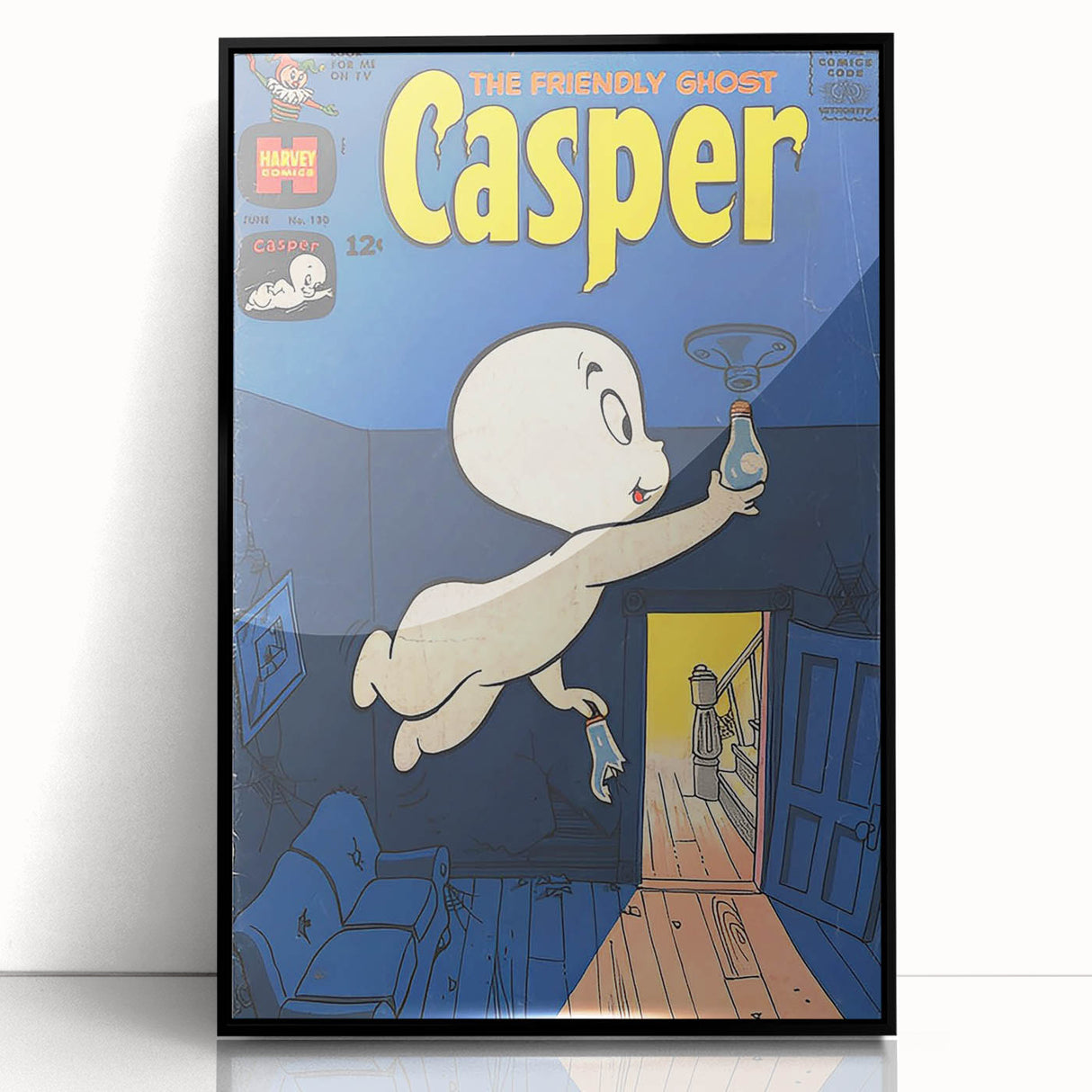 Vintage Comics Wall Art – Casper the Friendly Ghost Retro Print