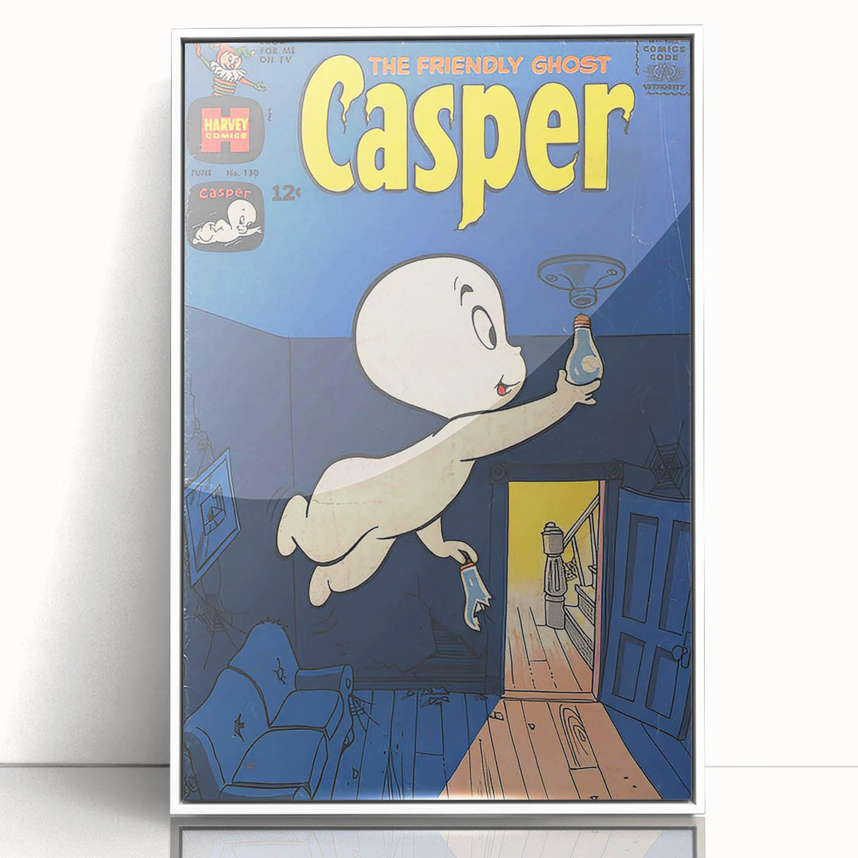 Vintage Comics Wall Art – Casper the Friendly Ghost Retro Print