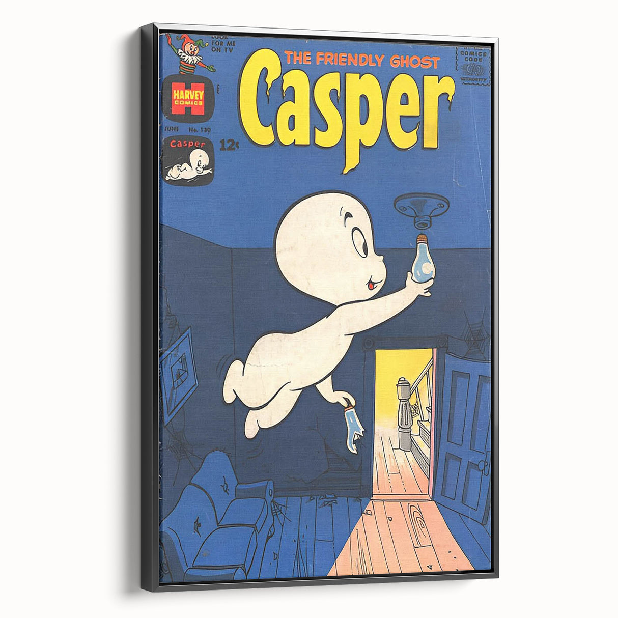 Vintage Comics Wall Art – Casper the Friendly Ghost Retro Print