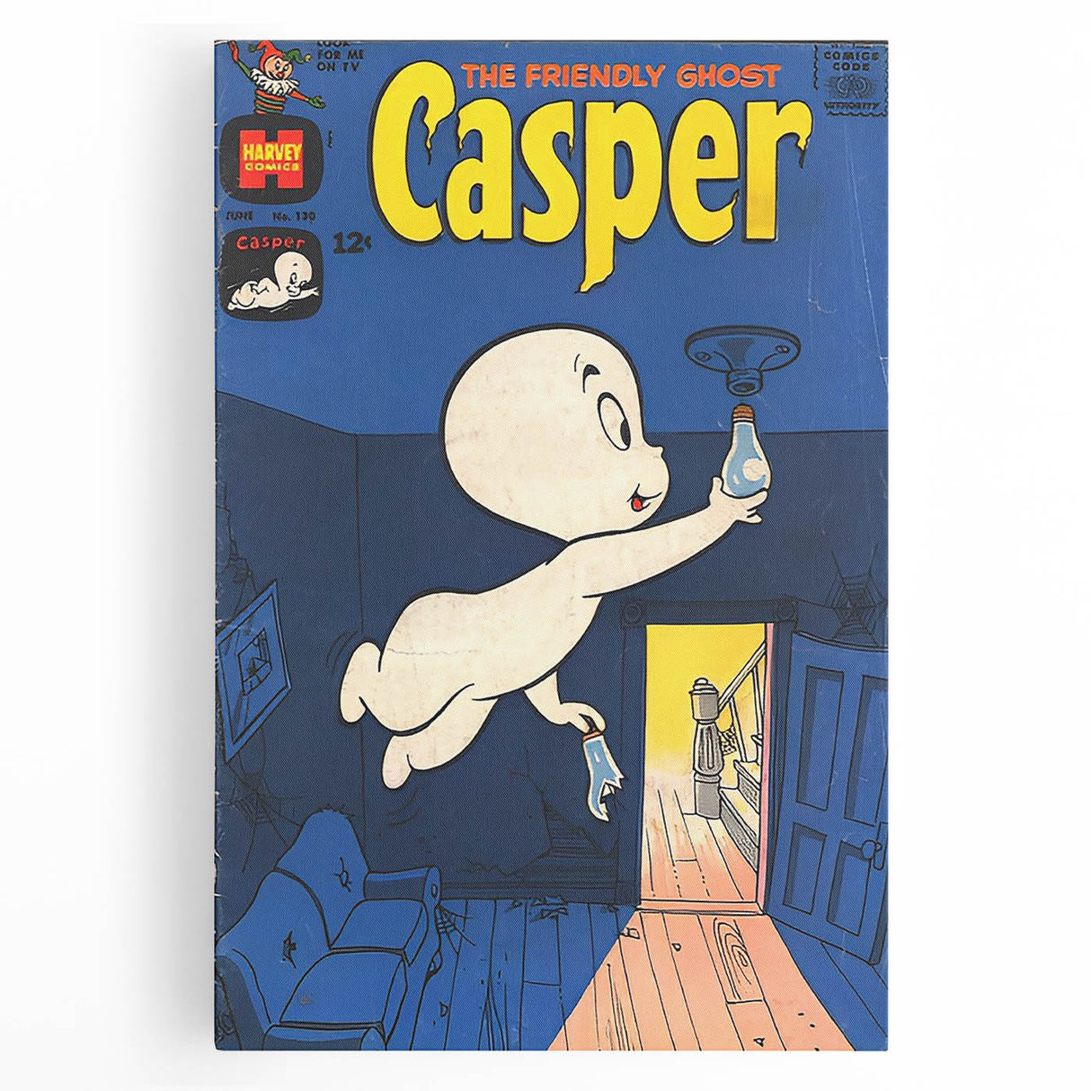 Vintage Comics Wall Art – Casper the Friendly Ghost Retro Print