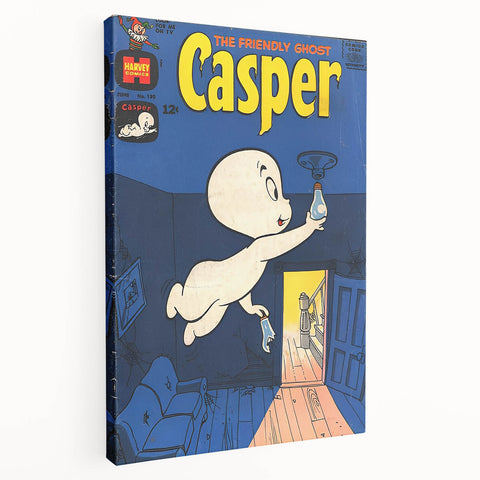 Vintage Comics Wall Art – Casper the Friendly Ghost Retro Print