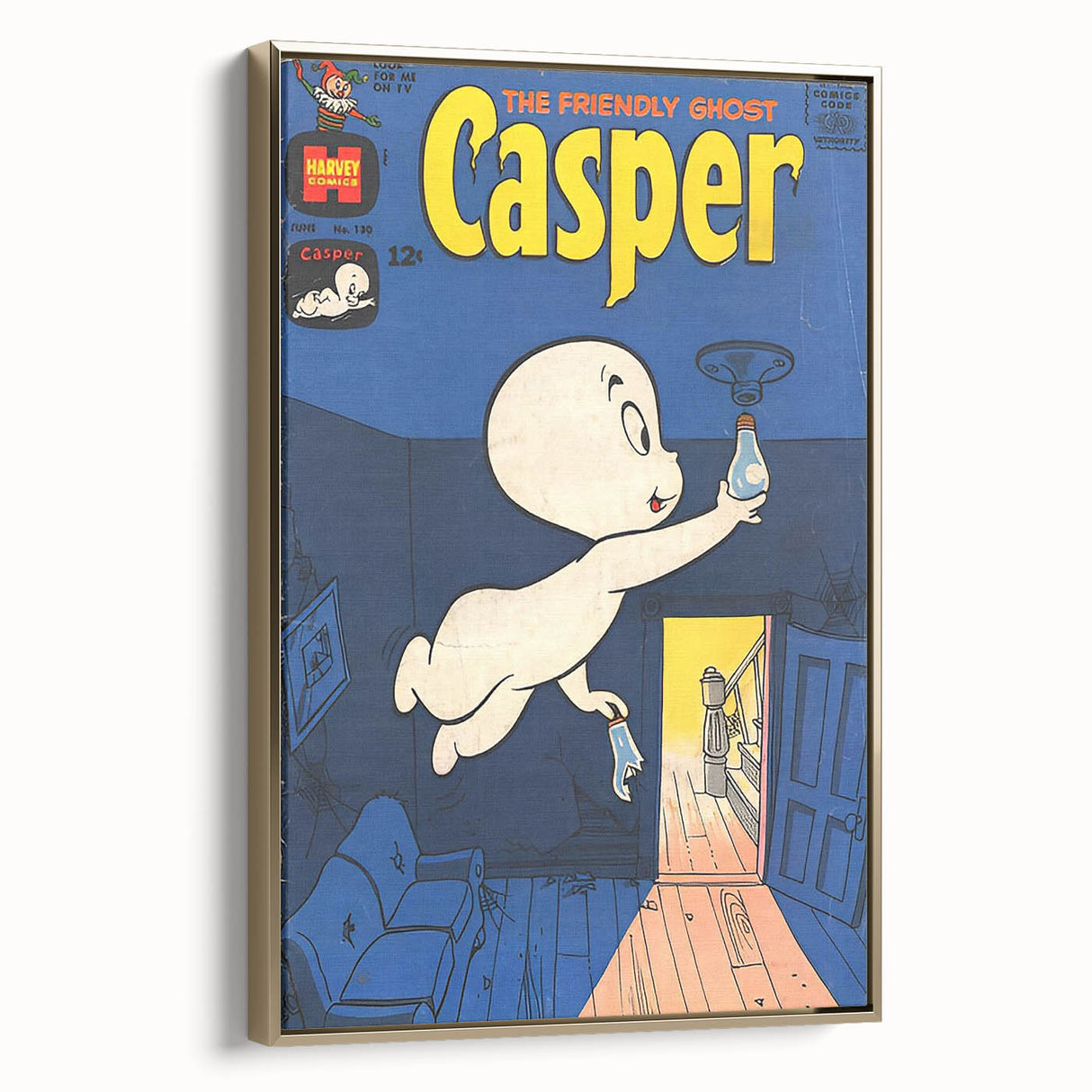 Vintage Comics Wall Art – Casper the Friendly Ghost Retro Print