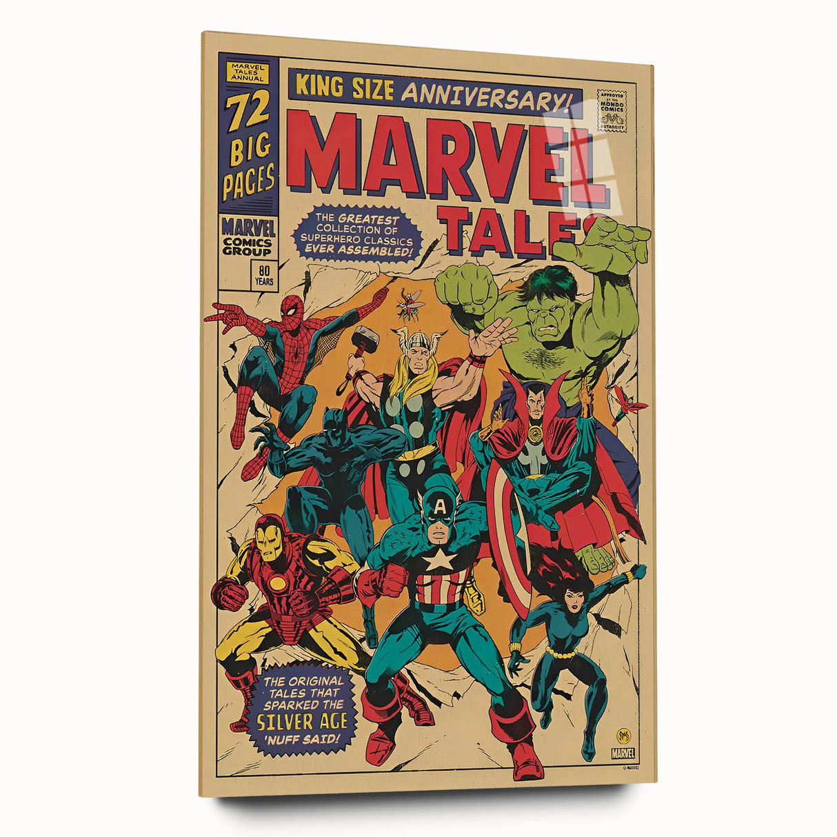 Vintage Marvel Tales Wall Art – Classic Superhero Anniversary Print