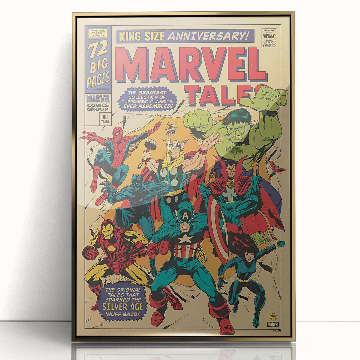 Vintage Marvel Tales Wall Art – Classic Superhero Anniversary Print