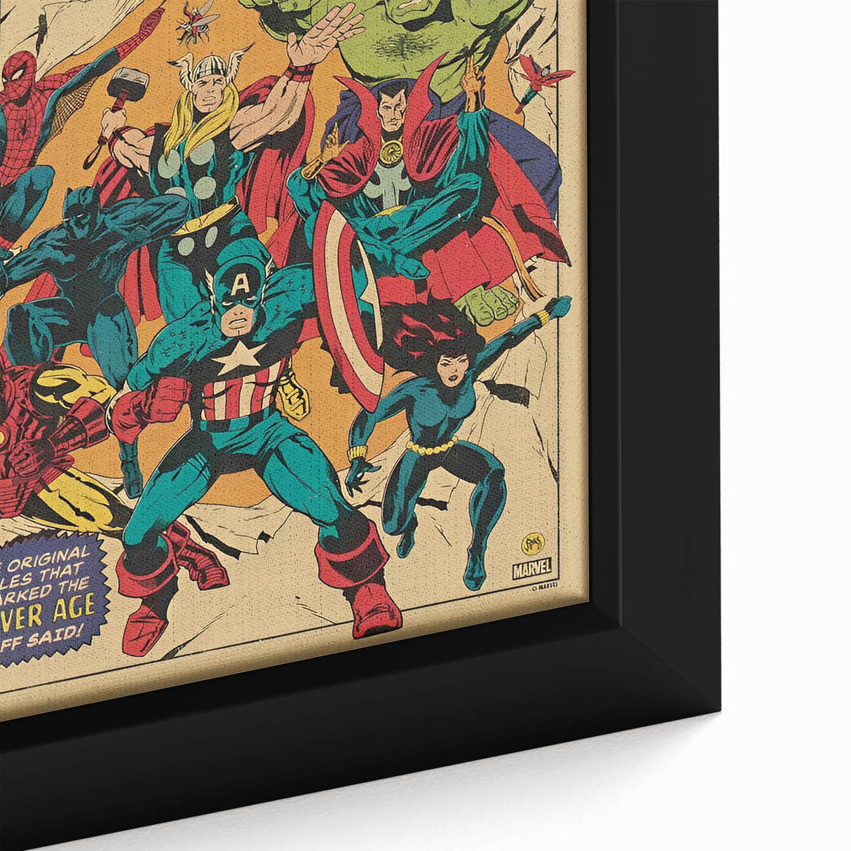 Vintage Marvel Tales Wall Art – Classic Superhero Anniversary Print