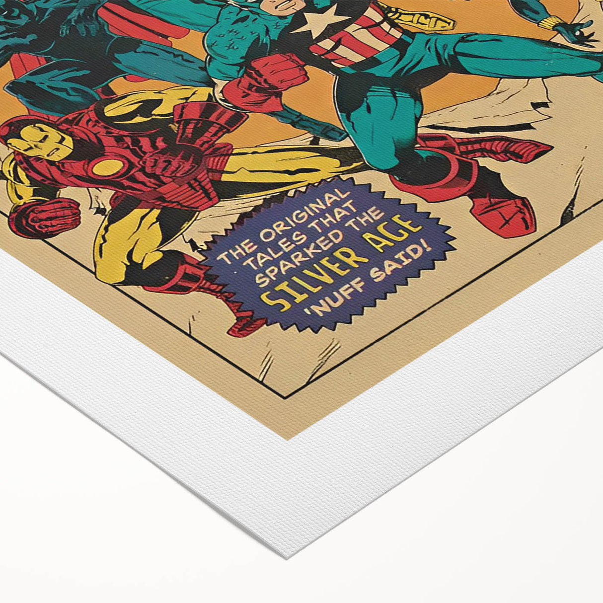 Vintage Marvel Tales Wall Art – Classic Superhero Anniversary Print