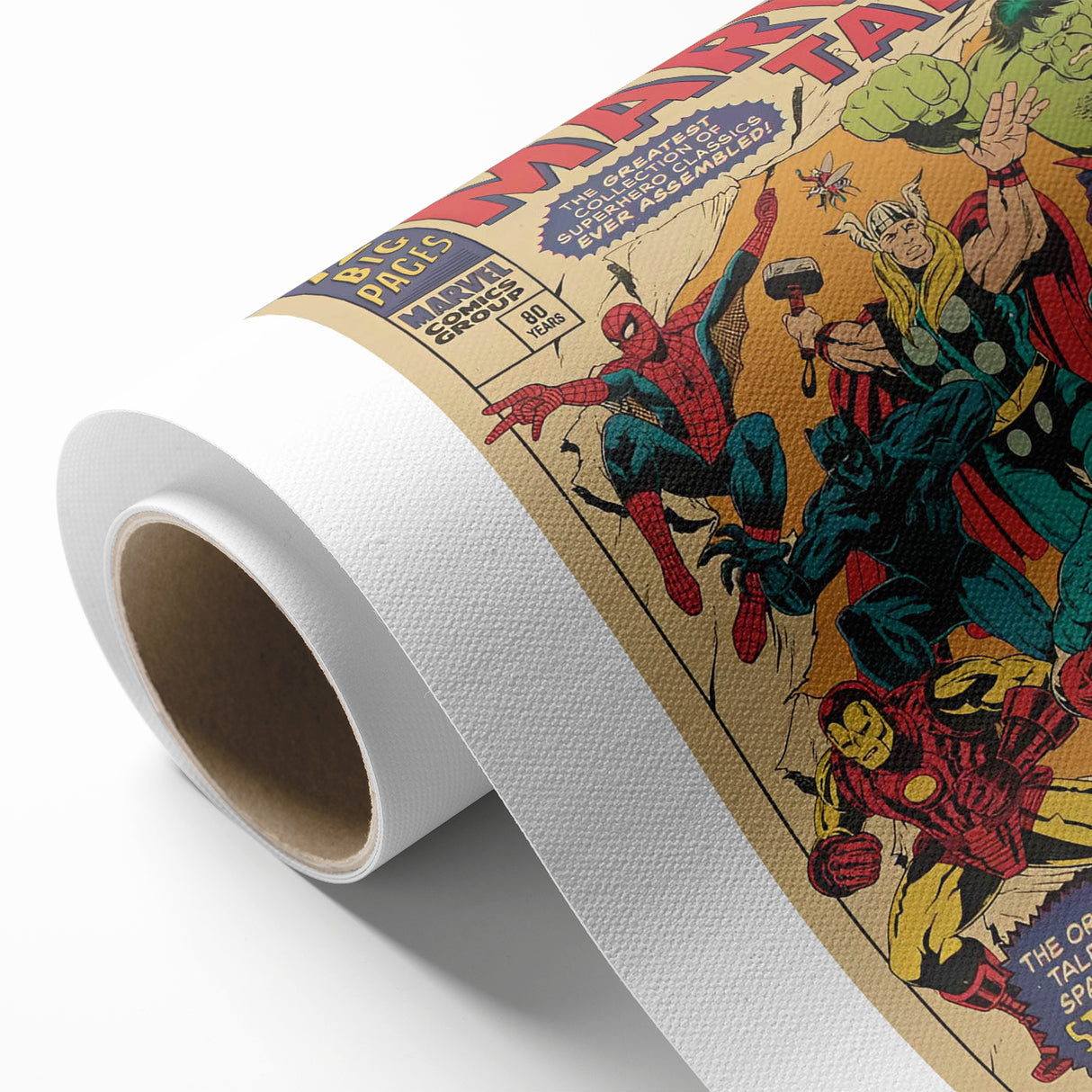 Vintage Marvel Tales Wall Art – Classic Superhero Anniversary Print
