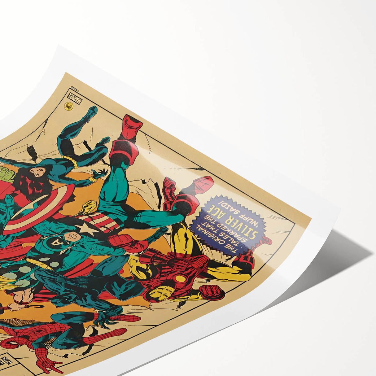 Vintage Marvel Tales Wall Art – Classic Superhero Anniversary Print