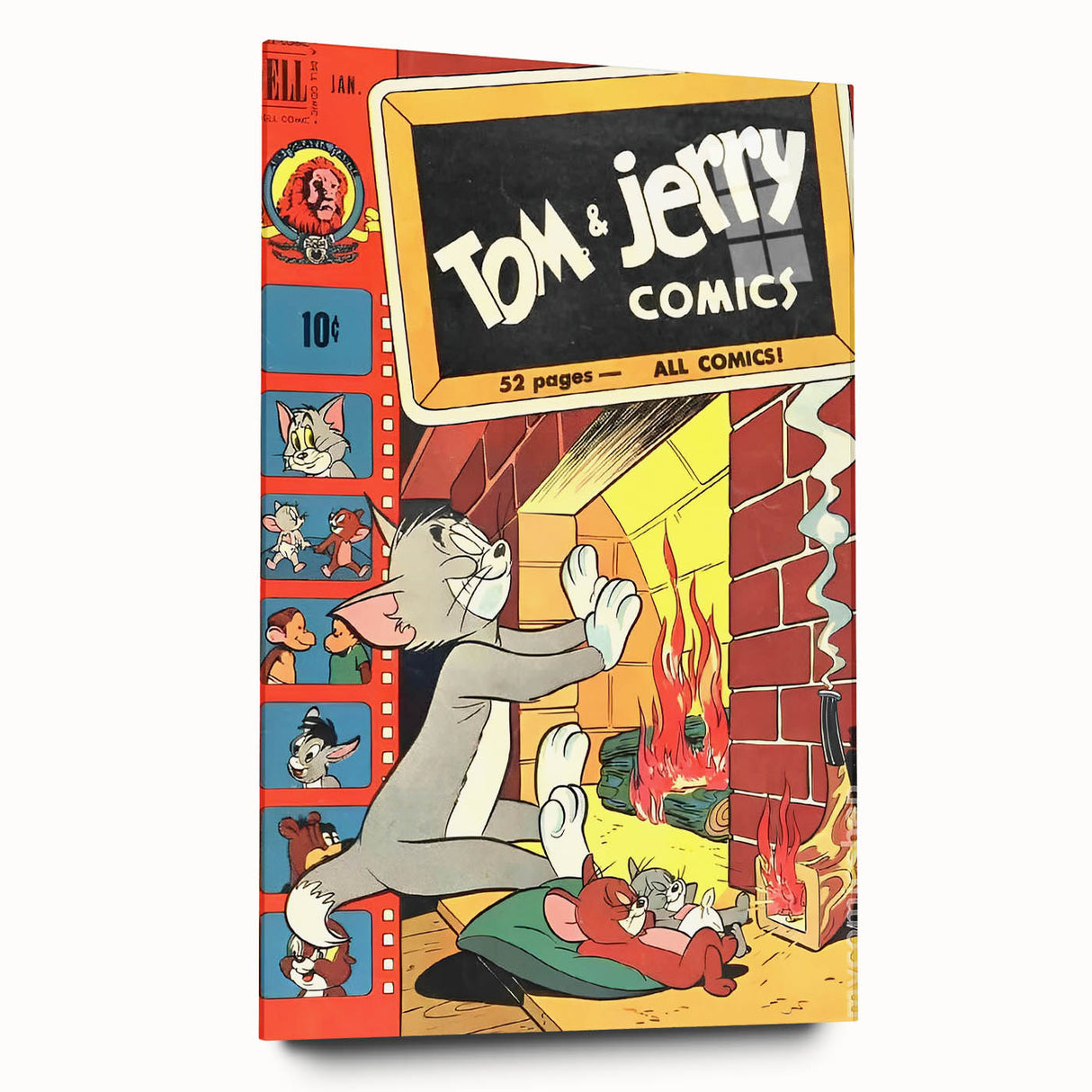 Collectible Vintage Comics Wall Art – Tom & Jerry Retro Comic Print