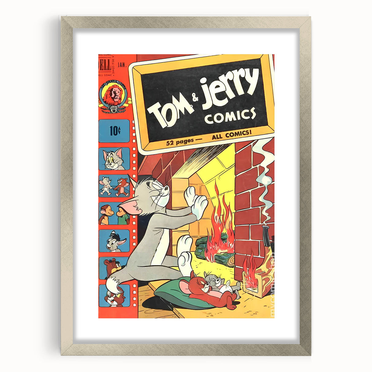 Collectible Vintage Comics Wall Art – Tom & Jerry Retro Comic Print