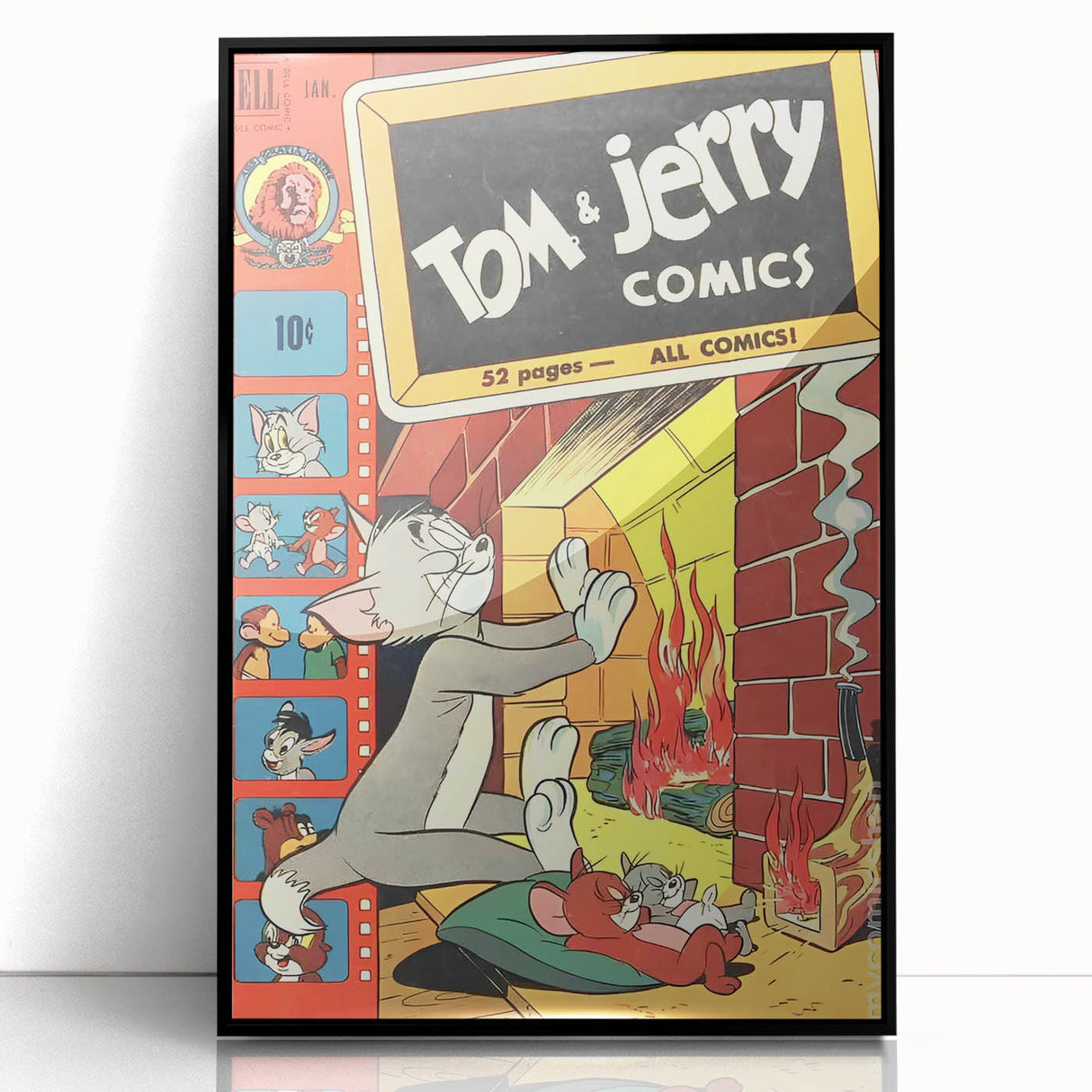 Collectible Vintage Comics Wall Art – Tom & Jerry Retro Comic Print