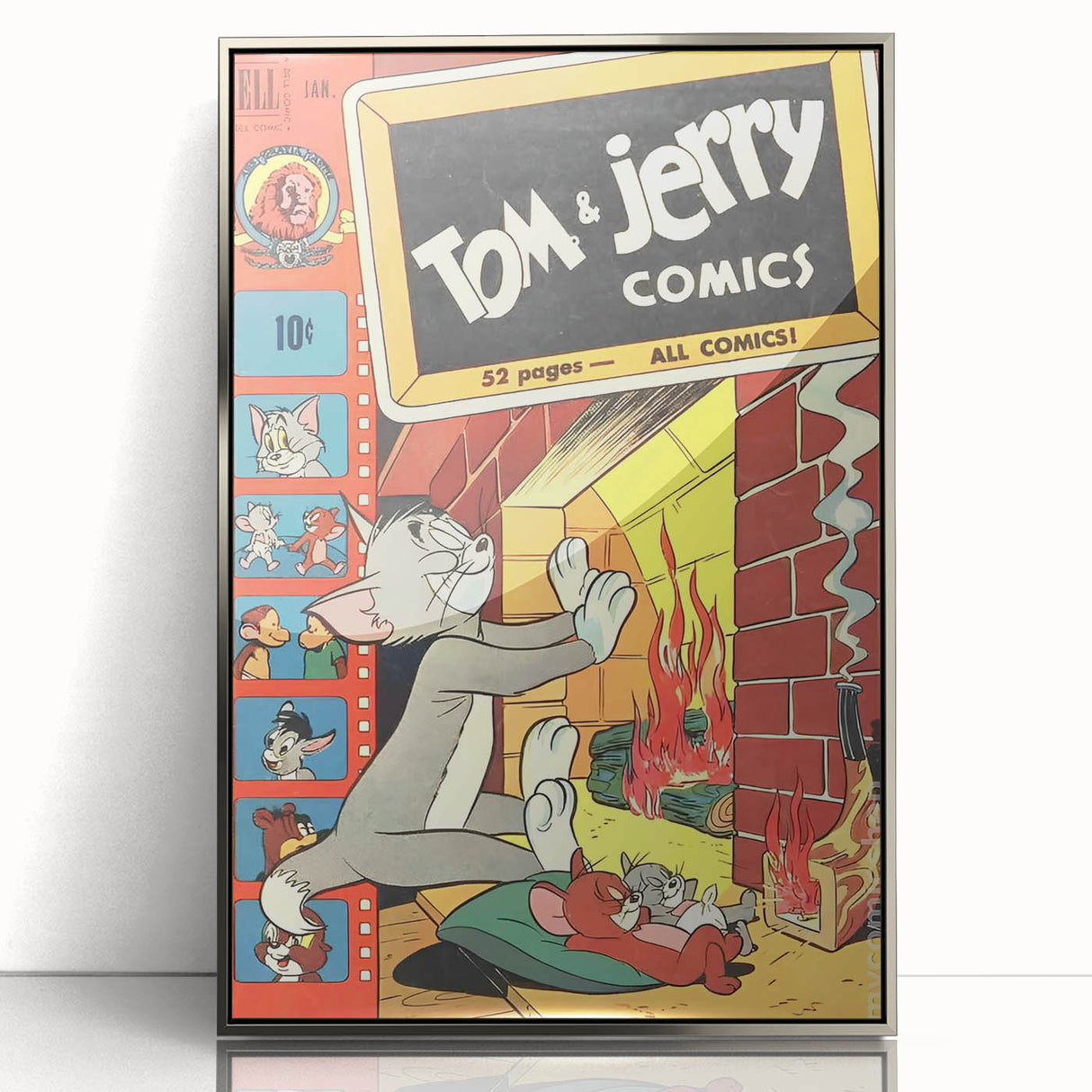 Collectible Vintage Comics Wall Art – Tom & Jerry Retro Comic Print