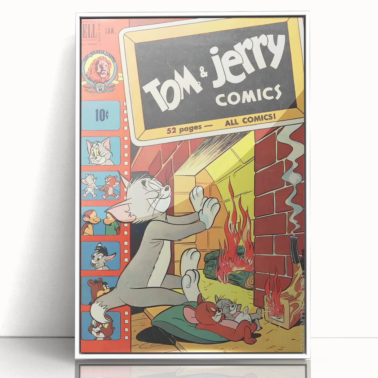 Collectible Vintage Comics Wall Art – Tom & Jerry Retro Comic Print