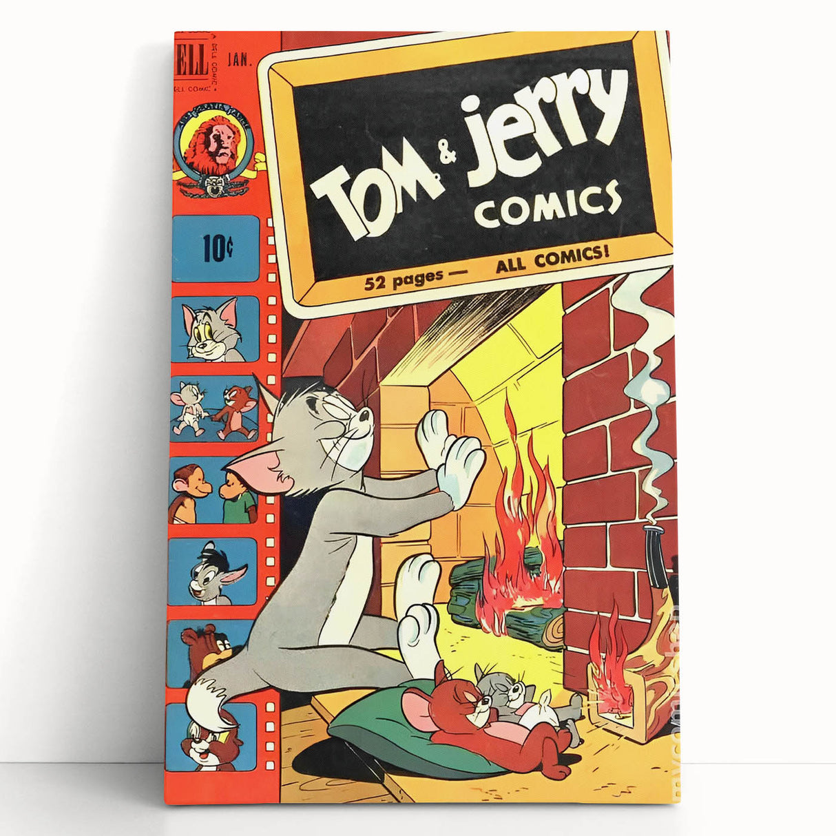 Collectible Vintage Comics Wall Art – Tom & Jerry Retro Comic Print