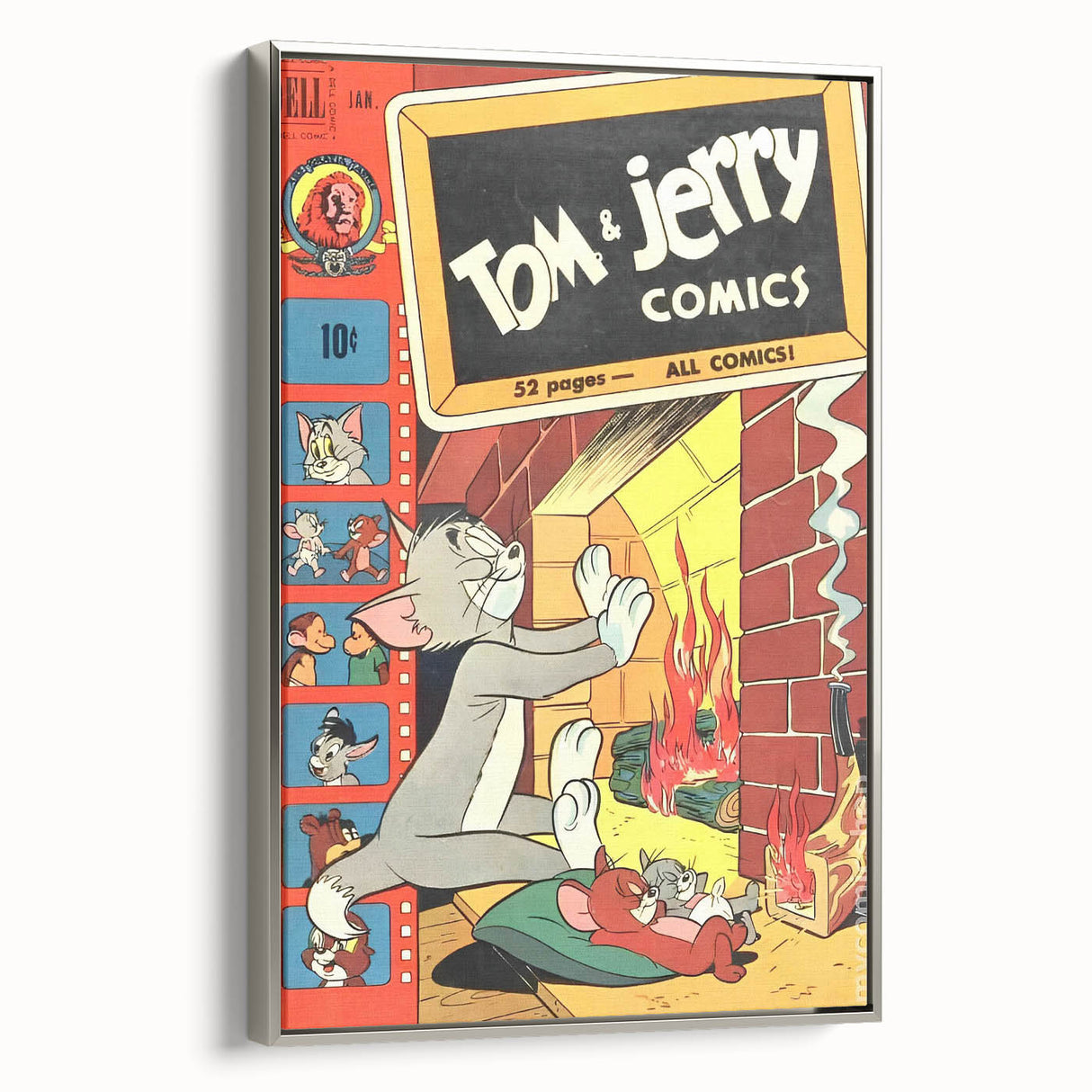 Collectible Vintage Comics Wall Art – Tom & Jerry Retro Comic Print