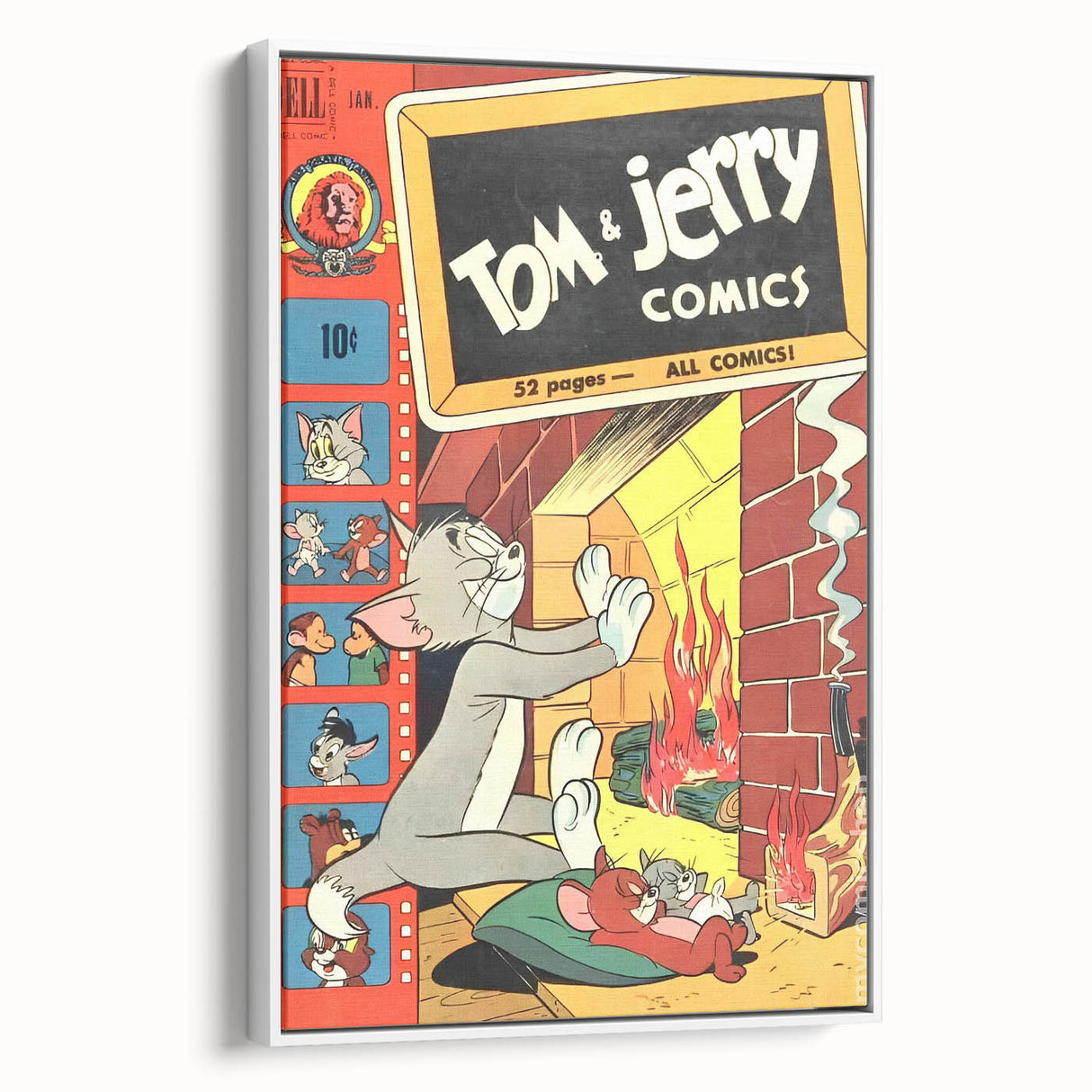 Collectible Vintage Comics Wall Art – Tom & Jerry Retro Comic Print