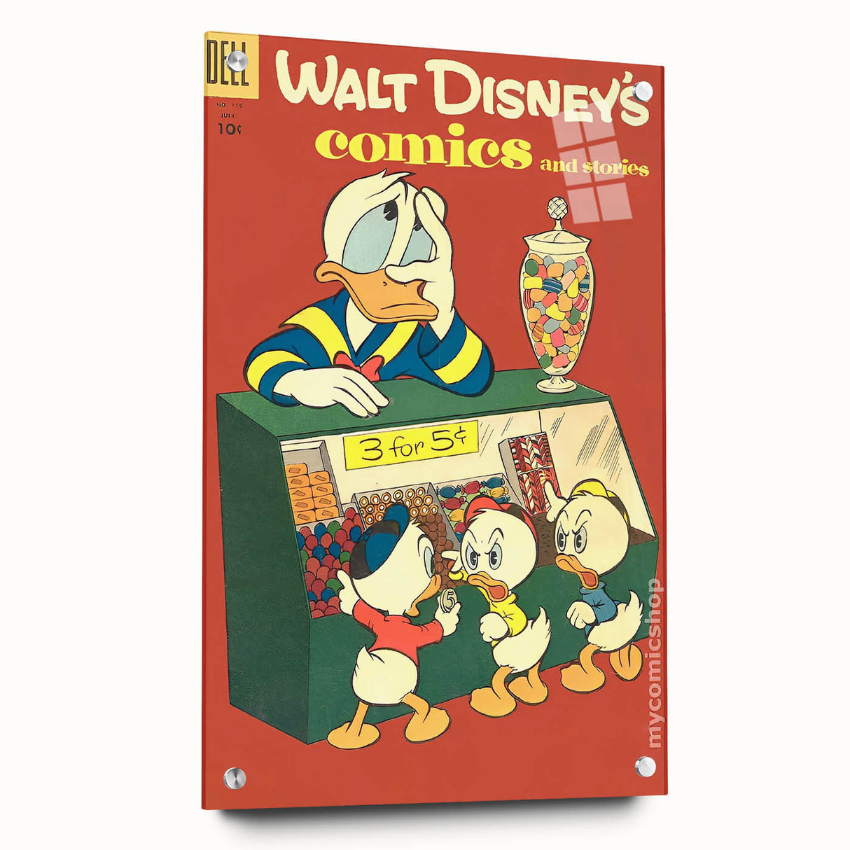 Classic Comic Book Poster – Donald Duck Vintage Cartoon Wall Art