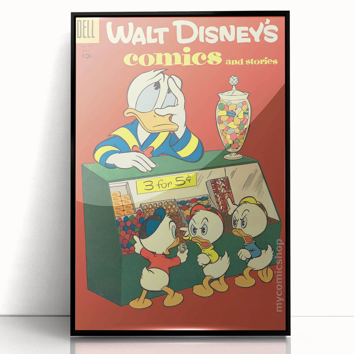 Classic Comic Book Poster – Donald Duck Vintage Cartoon Wall Art