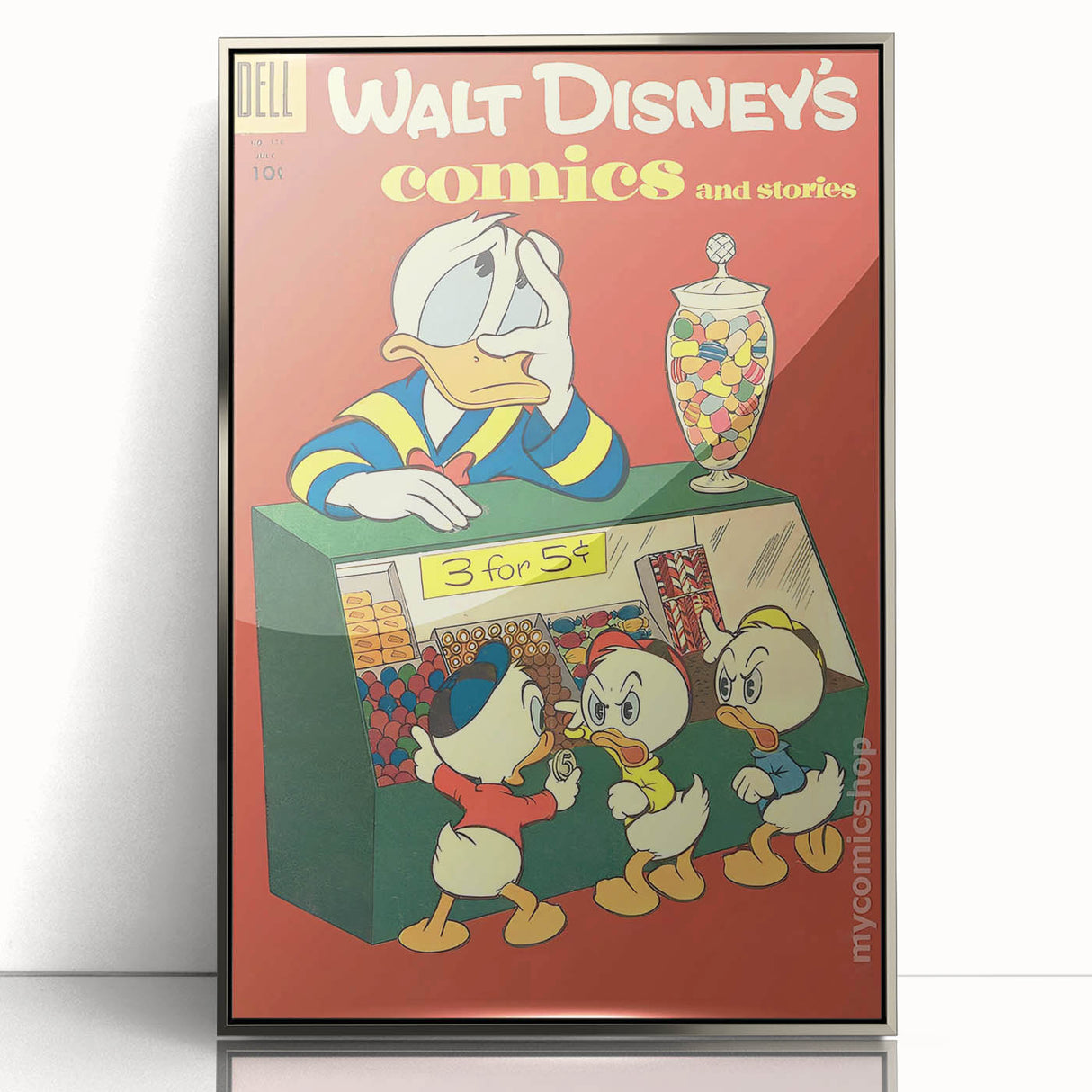 Classic Comic Book Poster – Donald Duck Vintage Cartoon Wall Art