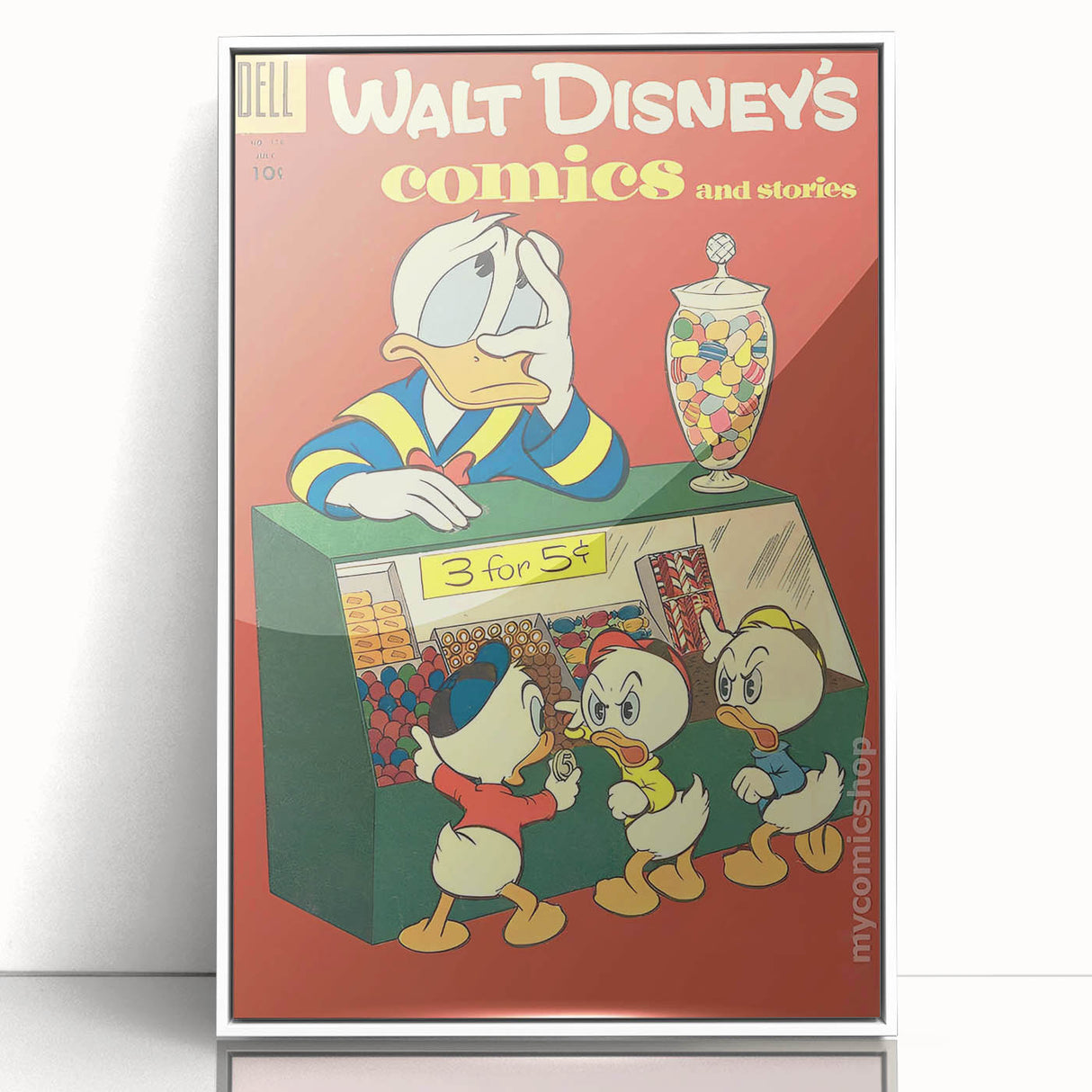 Classic Comic Book Poster – Donald Duck Vintage Cartoon Wall Art