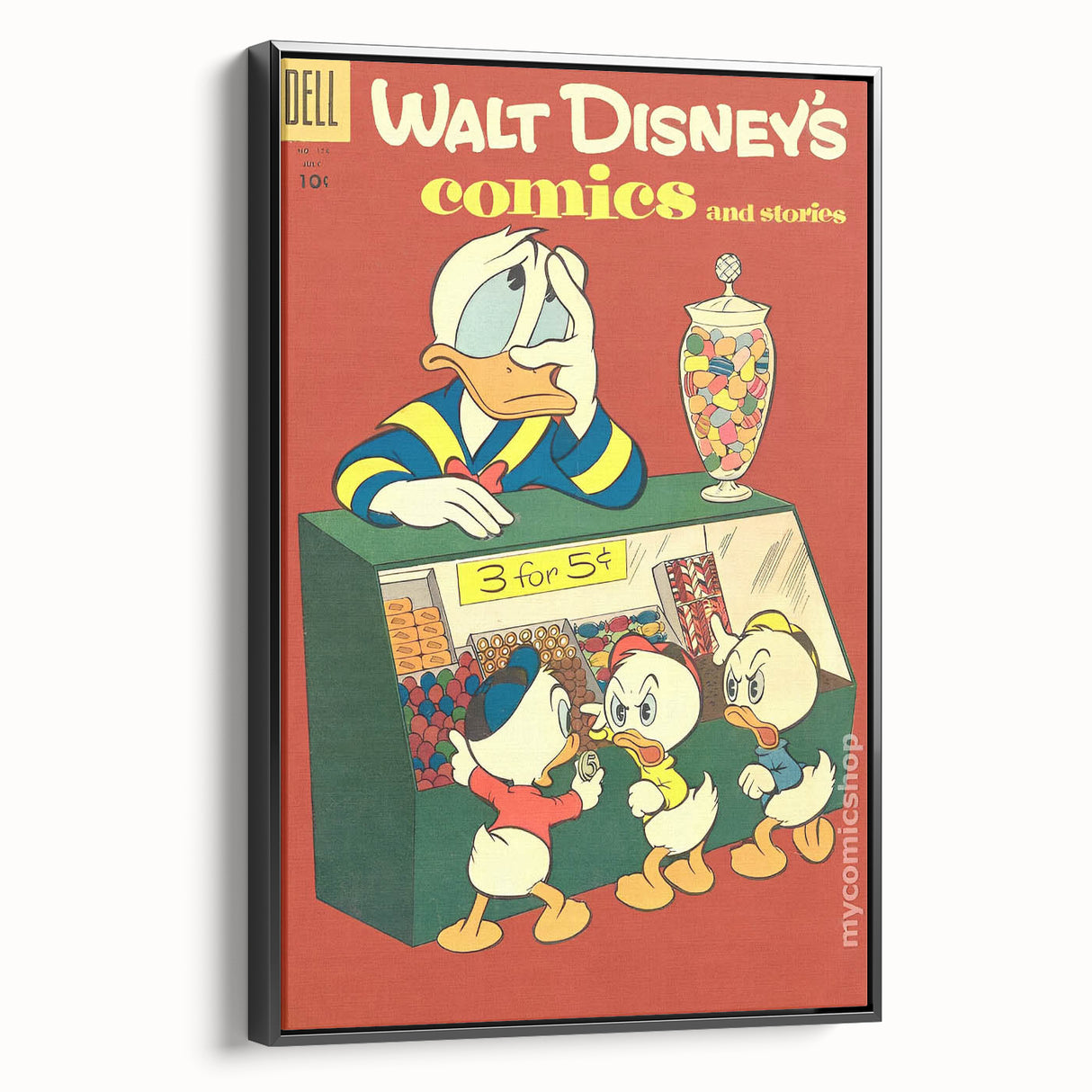 Classic Comic Book Poster – Donald Duck Vintage Cartoon Wall Art