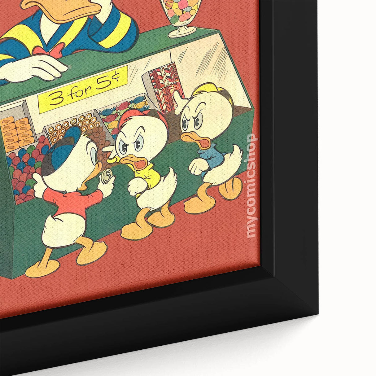 Classic Comic Book Poster – Donald Duck Vintage Cartoon Wall Art